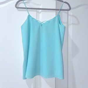 Banana Republic Baby Blue Mint Cami Tank Shirt Blouse XS